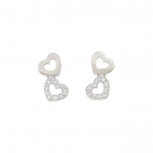 ポンテヴェキオ ハート ダイヤモンド ピアス 0.28CT