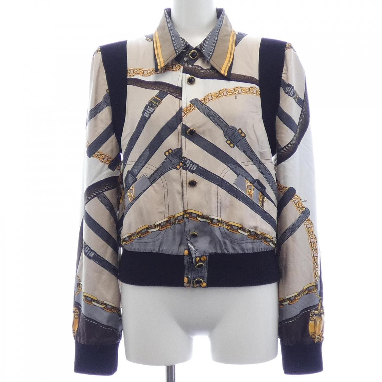 ルイヴィトン LOUIS VUITTON スカーフプリントリバーシブル FMVE63OF5 ブルゾン