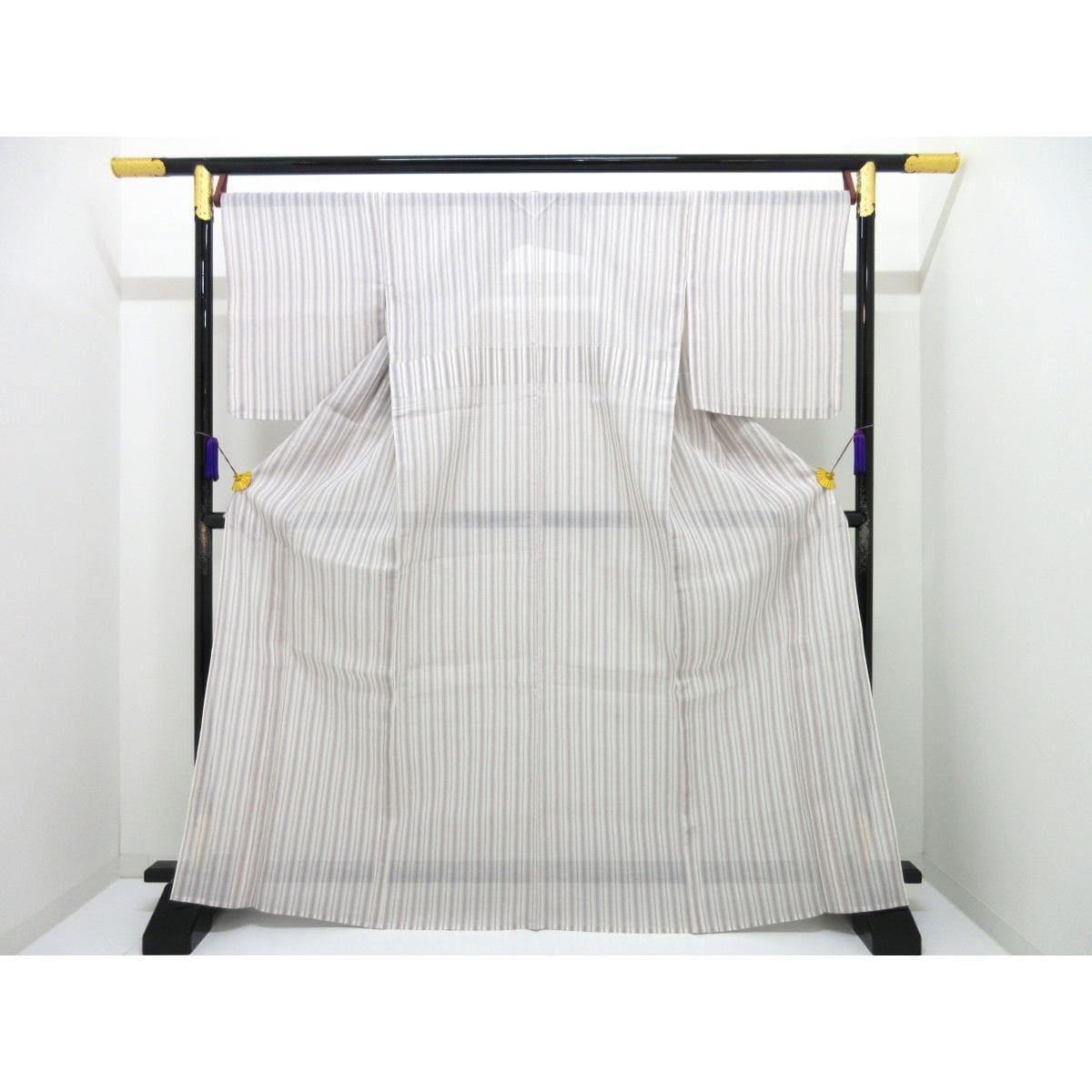 【未使用品】単衣　縮　身幅２Ｌ寸