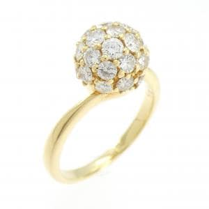 K18YG ダイヤモンド リング 1.20CT