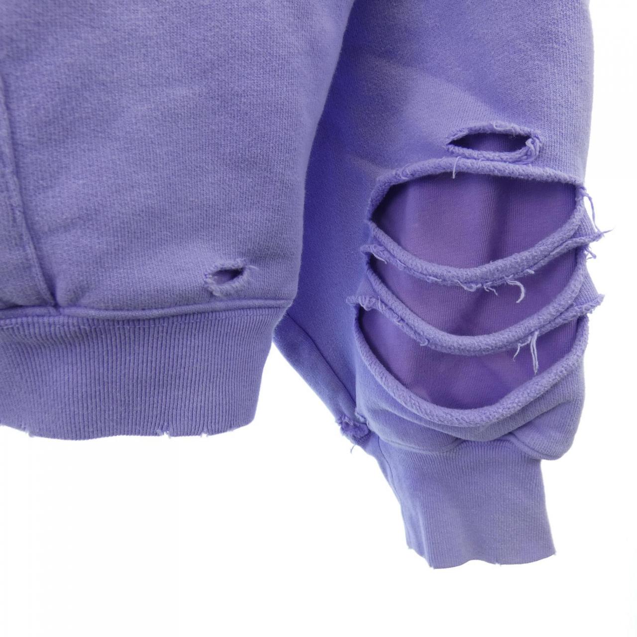 バレンシアガ BALENCIAGA キャップスデストロイドフーディープルオーバー 659403 TKVB6 UNISEX パーカー