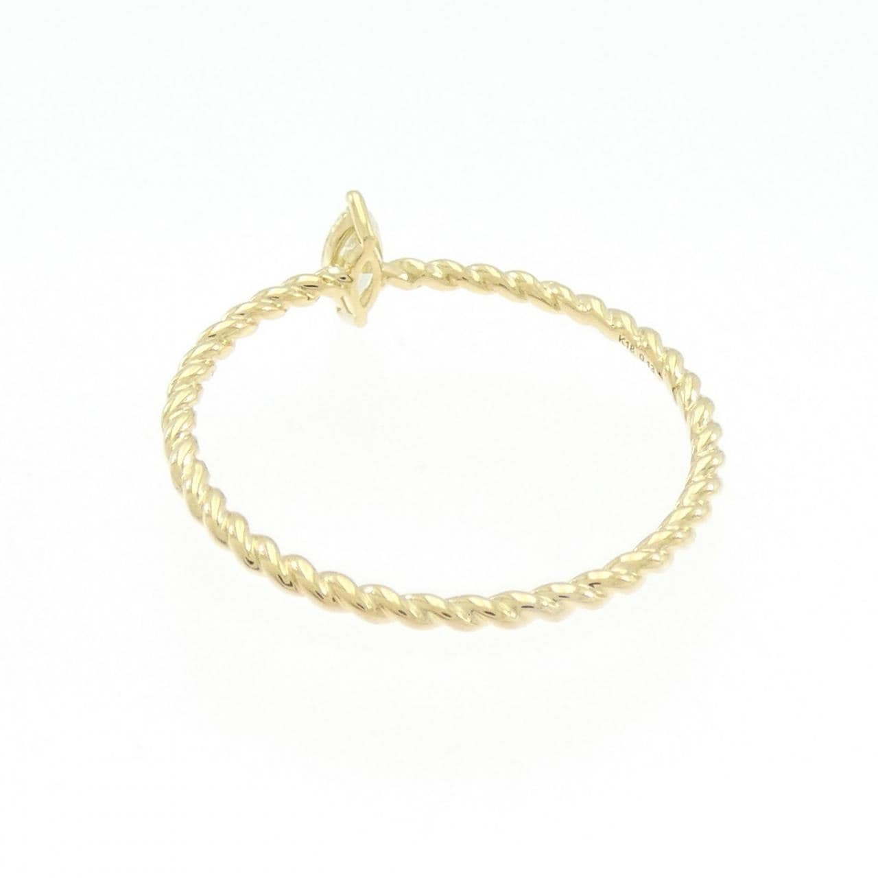 K18YG ダイヤモンド リング 0.13CT