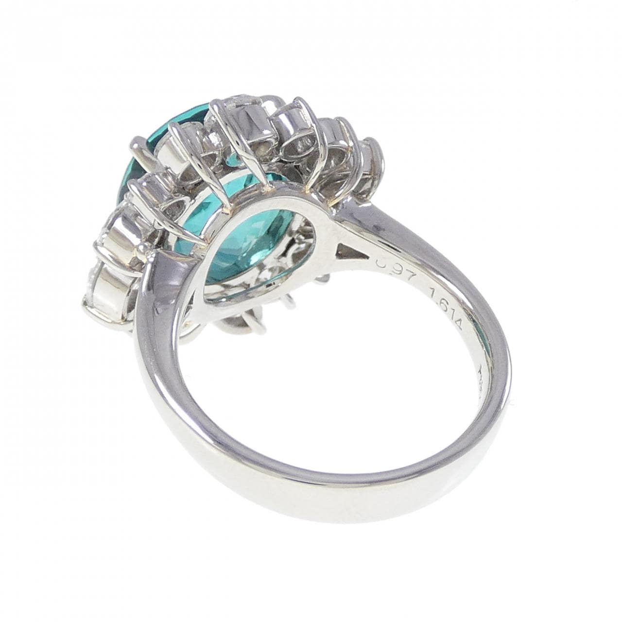 スガヌマ トモユキ グリーントルマリン リング 6.97CT