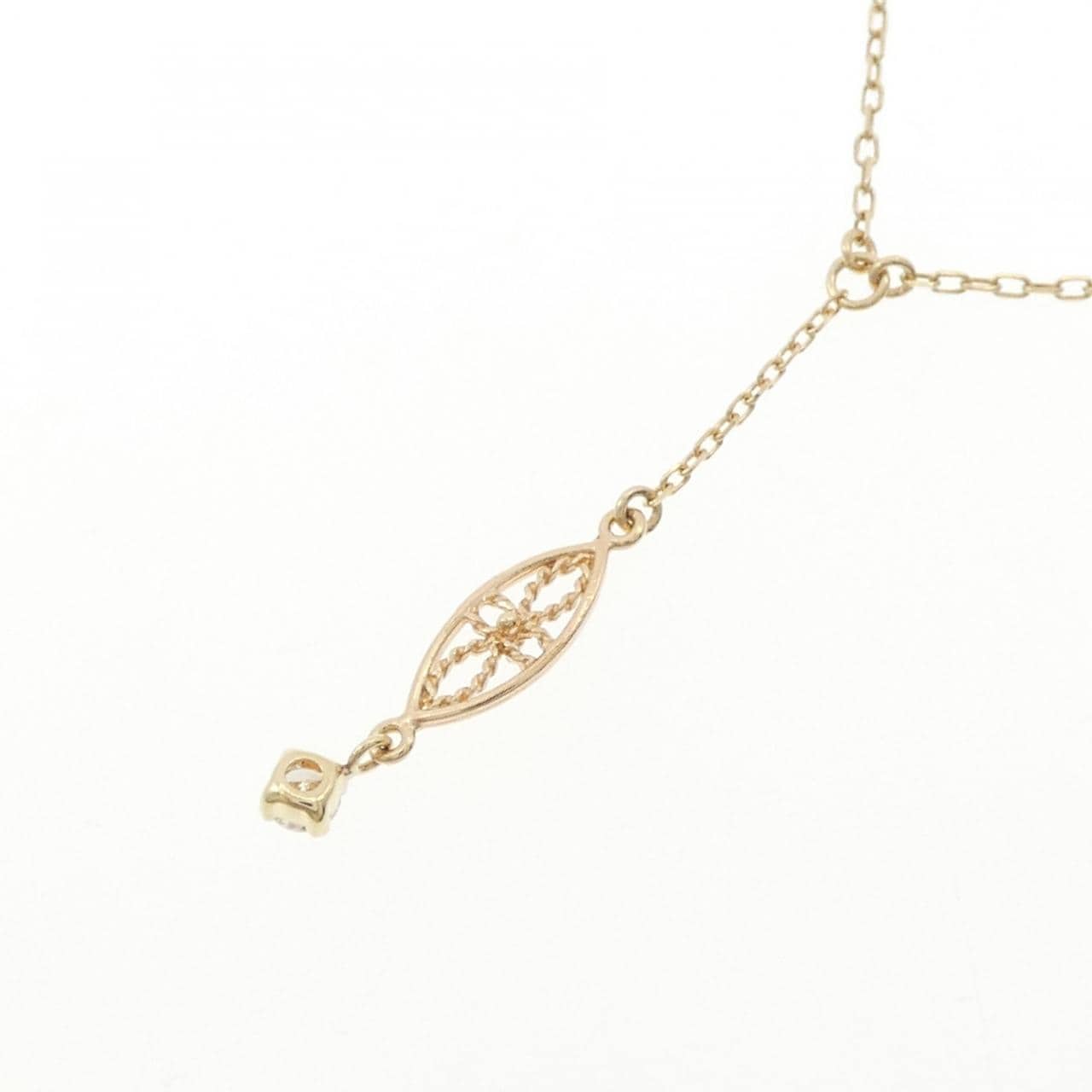 シエナ ロゼ ダイヤモンド ネックレス 0.05CT