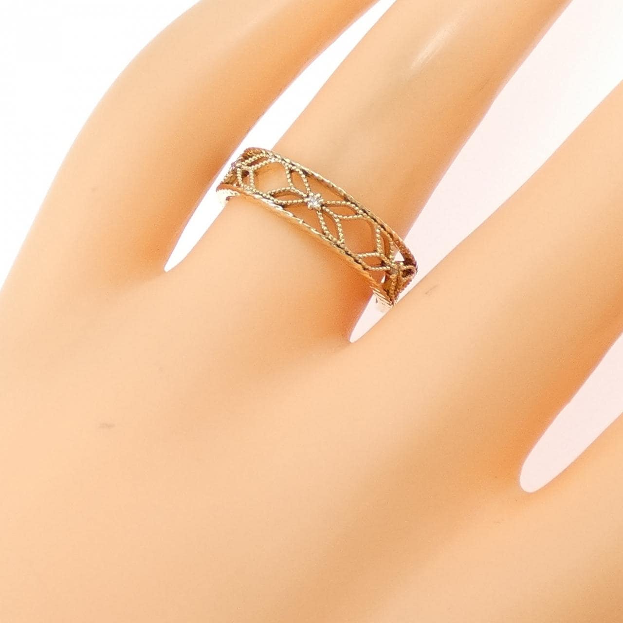 アガット ダイヤモンド リング 0.01CT