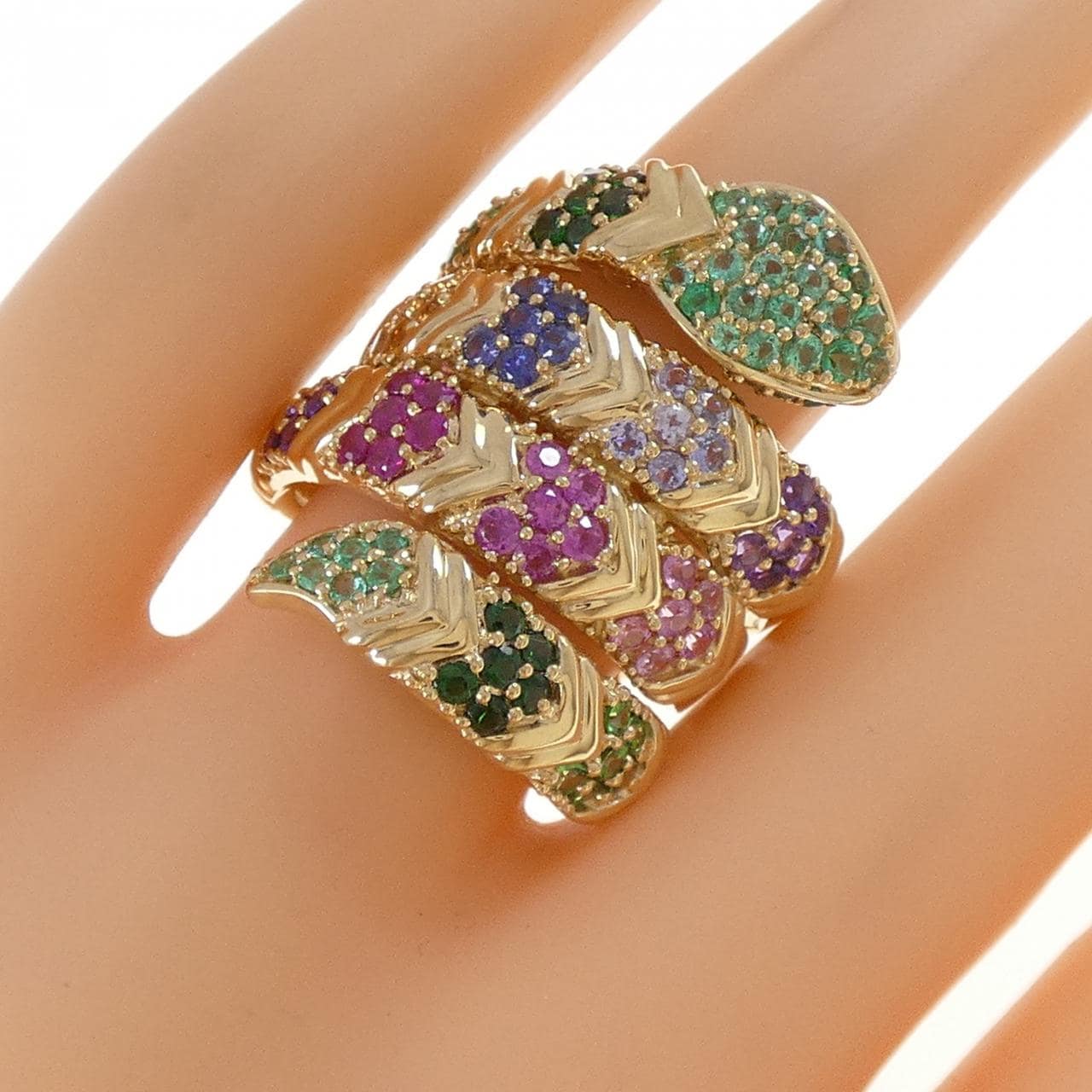 ジーエスティービー カラーストーン リング