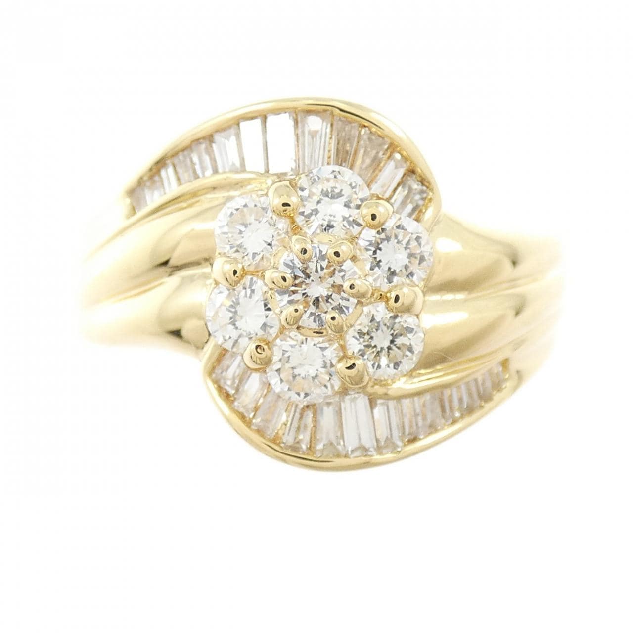 K18YG ダイヤモンド リング 0.71CT