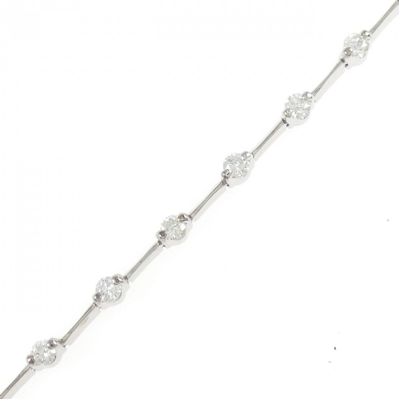 K18WG ダイヤモンド ブレスレット 1.50CT