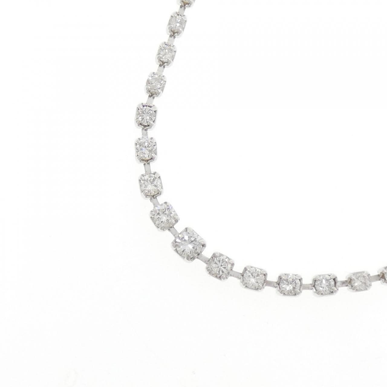 K18WG ダイヤモンド ネックレス 0.70CT