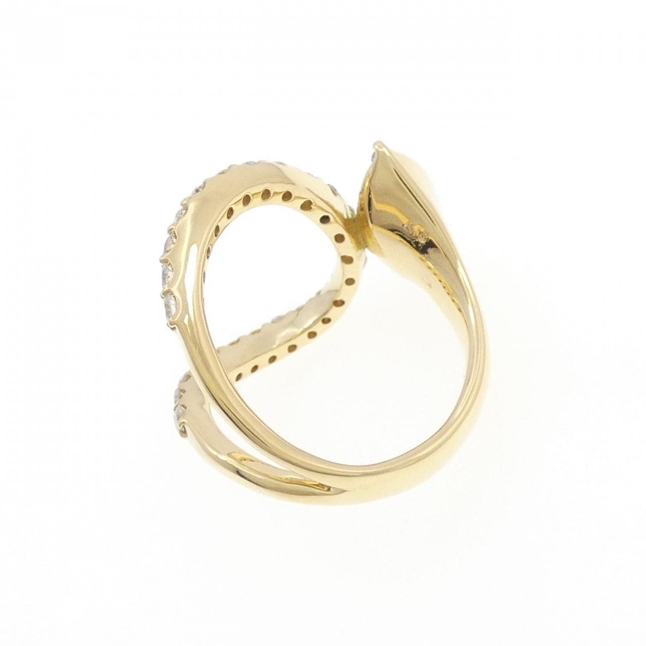 K18YG ダイヤモンド ピンキーリング 0.68CT