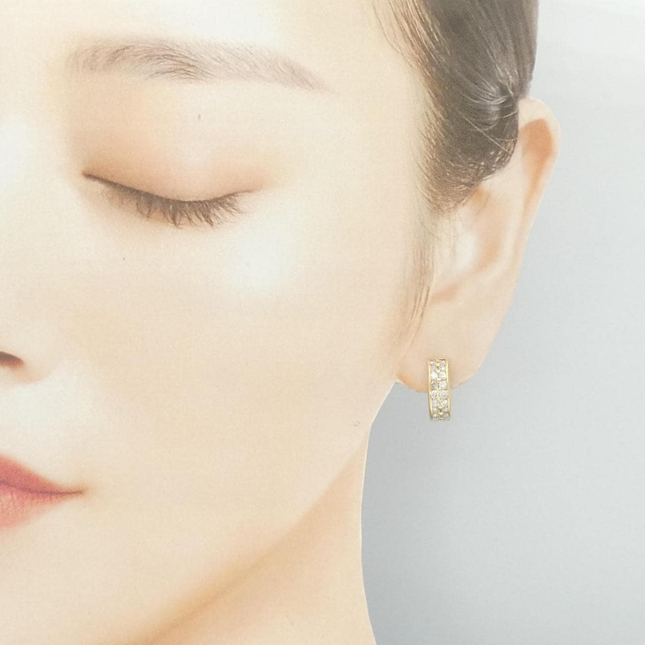 K18YG ダイヤモンド ピアス 1.20CT