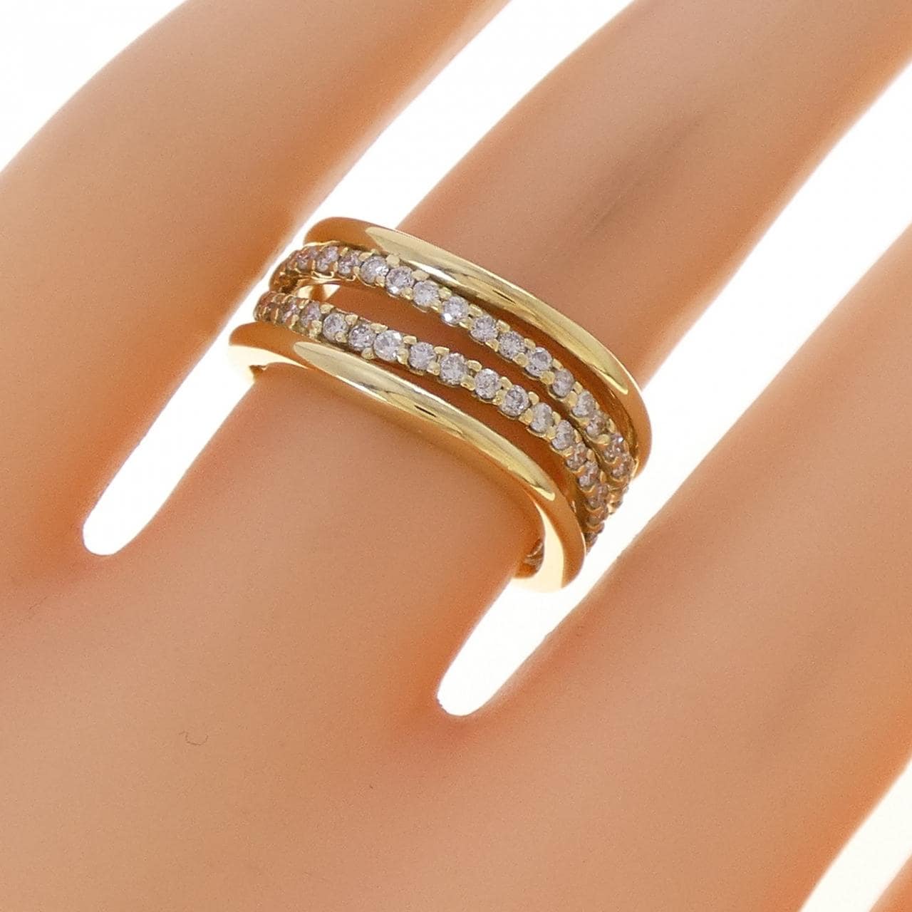 K18YG ダイヤモンド リング 0.40CT