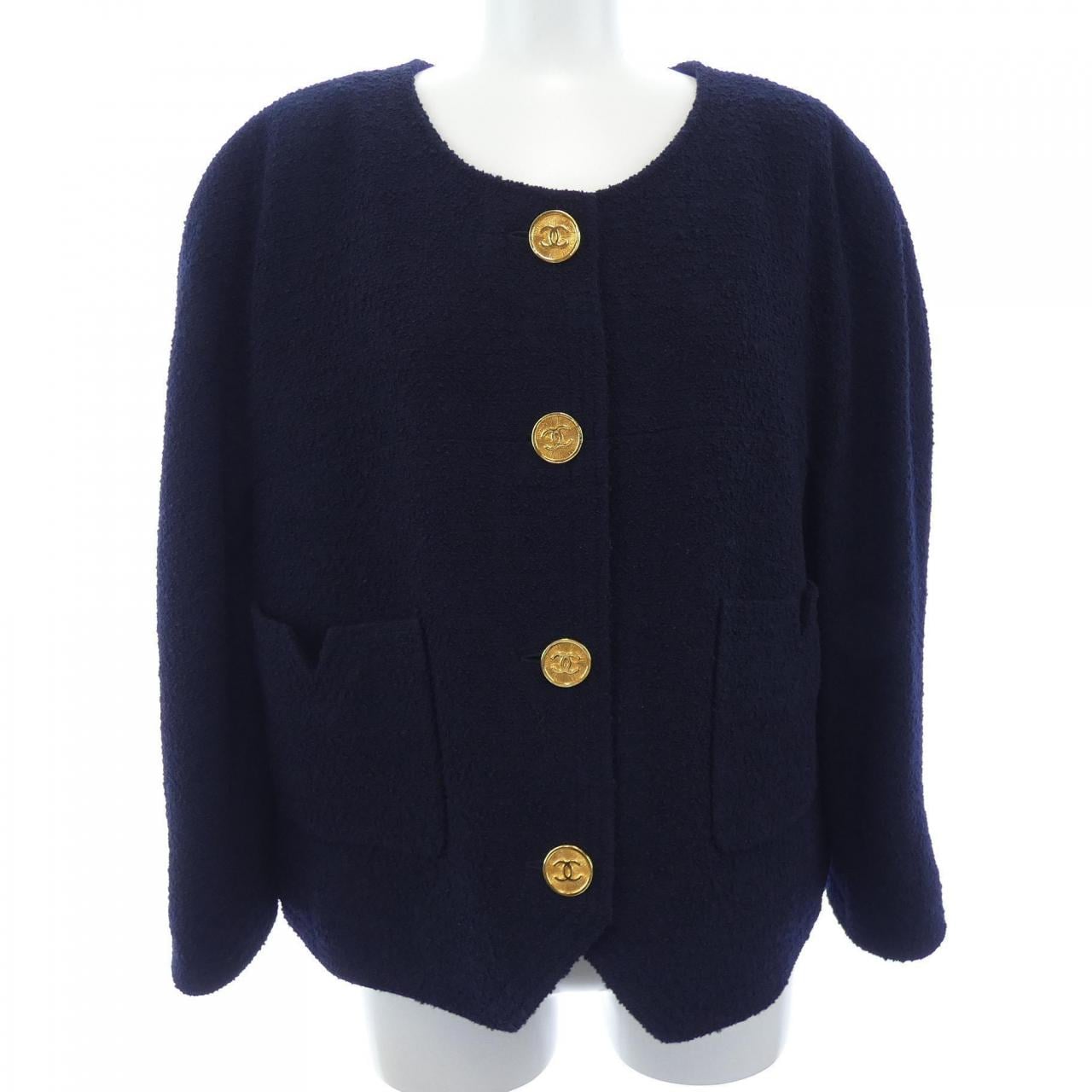 【ヴィンテージ】シャネル CHANEL 20780 ノーカラージャケット