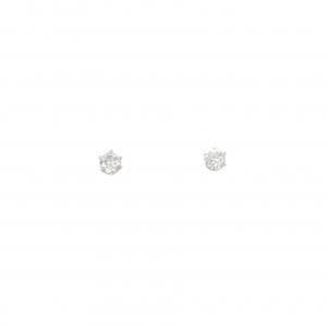 PT900 ソリティア ダイヤモンド ピアス 0.2CT