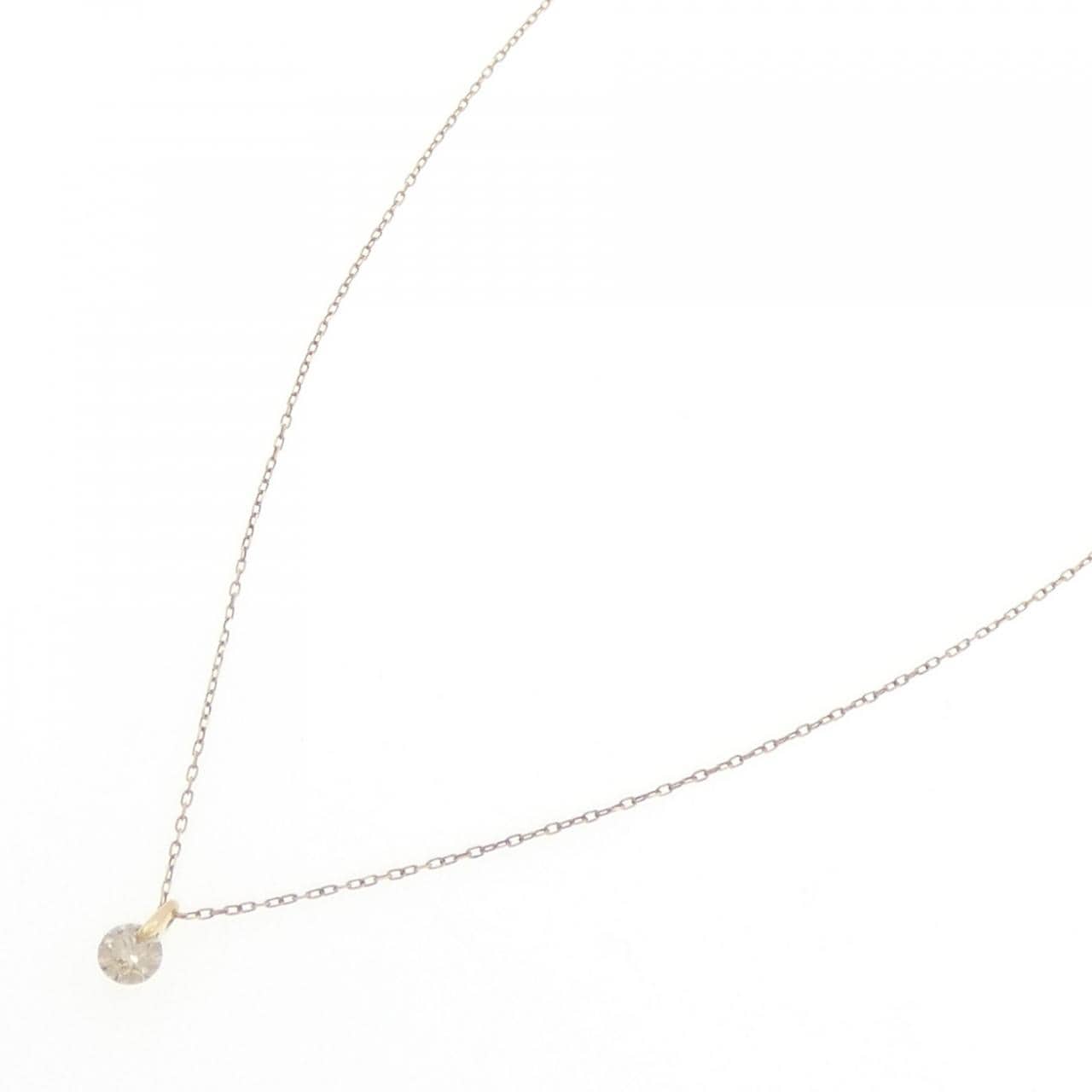 K18YG/K10YG ダイヤモンド ネックレス 0.20CT