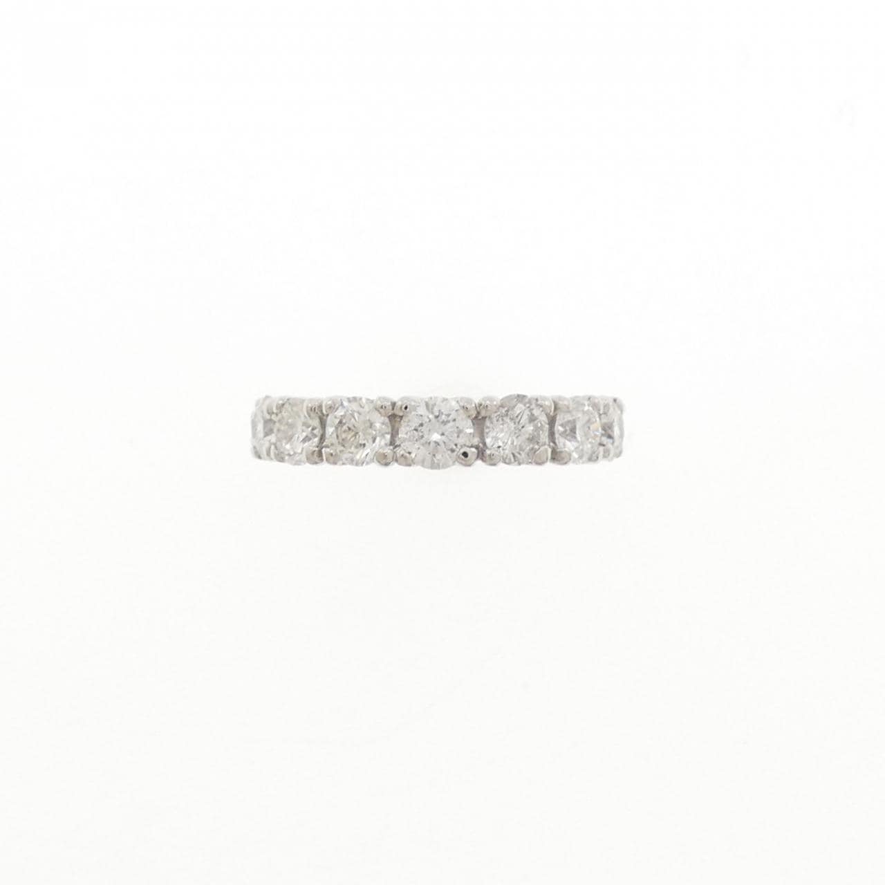 PT900 ハーフエタニティ ダイヤモンド ピンキーリング 1.00CT