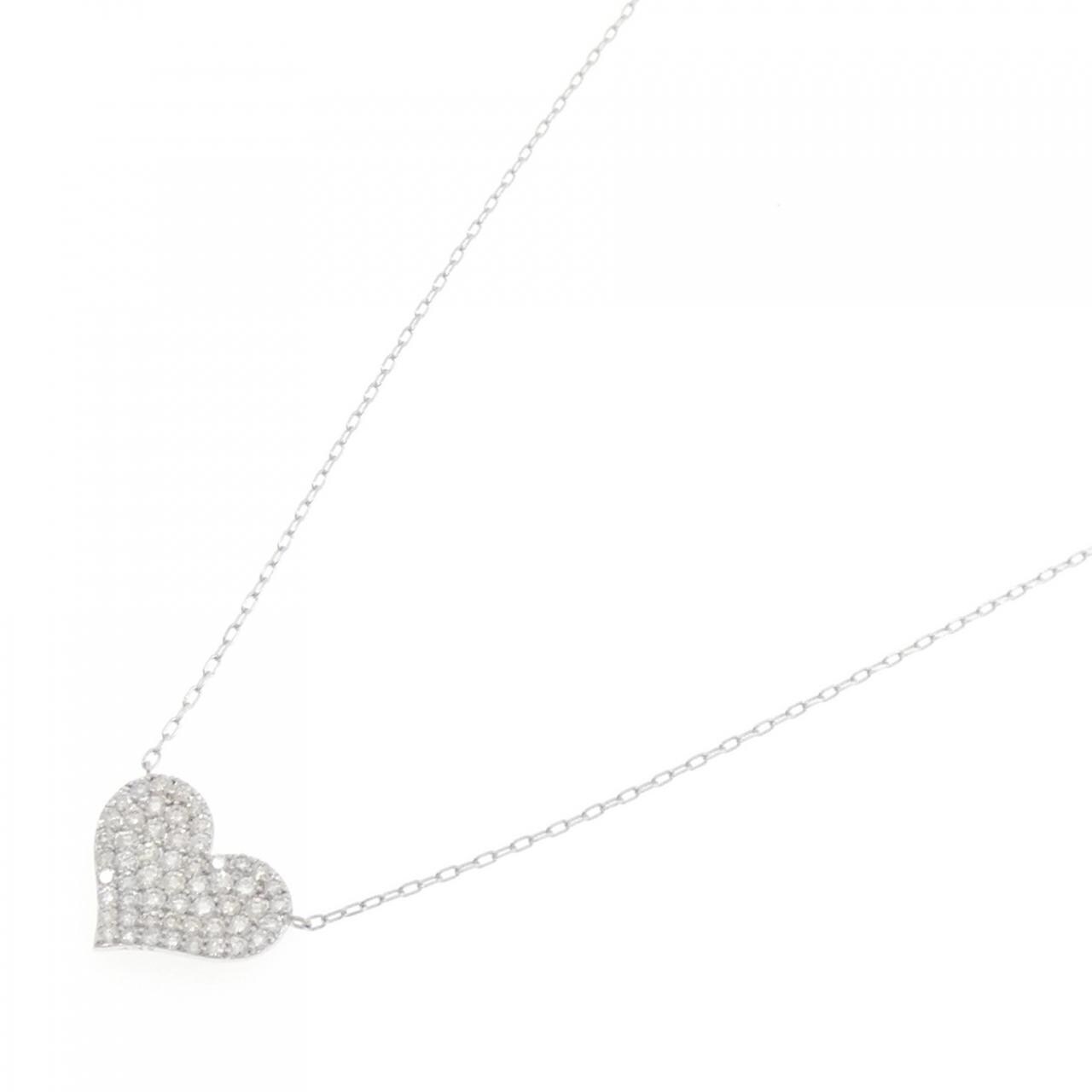 サマンサティアラ ハート ダイヤモンド ネックレス 0.63CT
