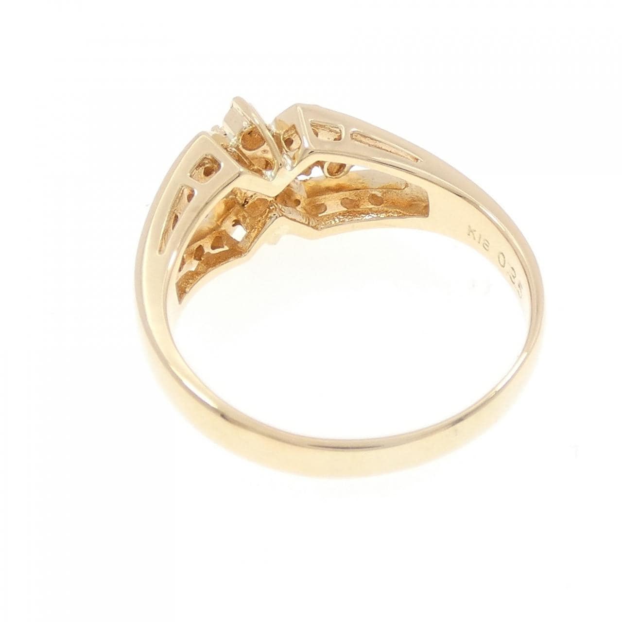 K18YG ダイヤモンド リング 0.35CT