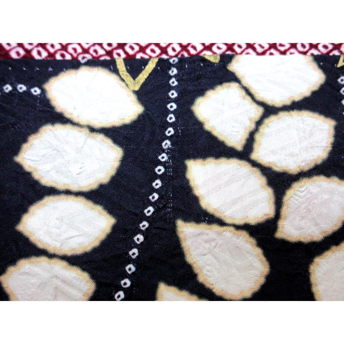 振袖　友禅金彩加工　刺繍入り絞り加工