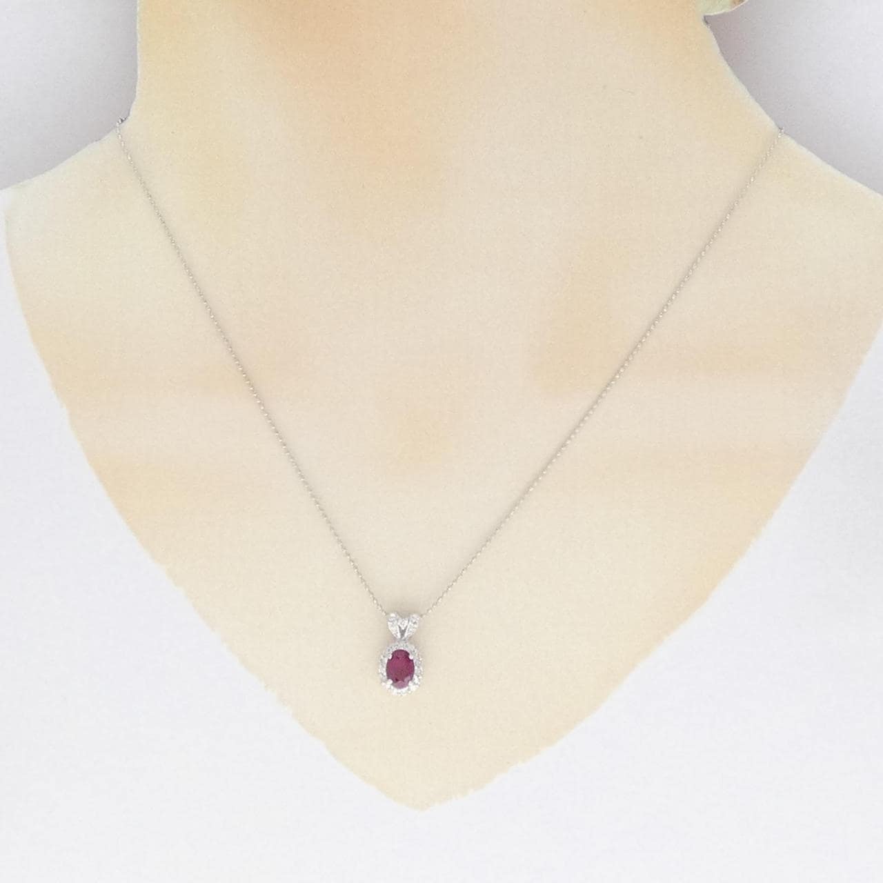 PT ルビー ネックレス 0.99CT