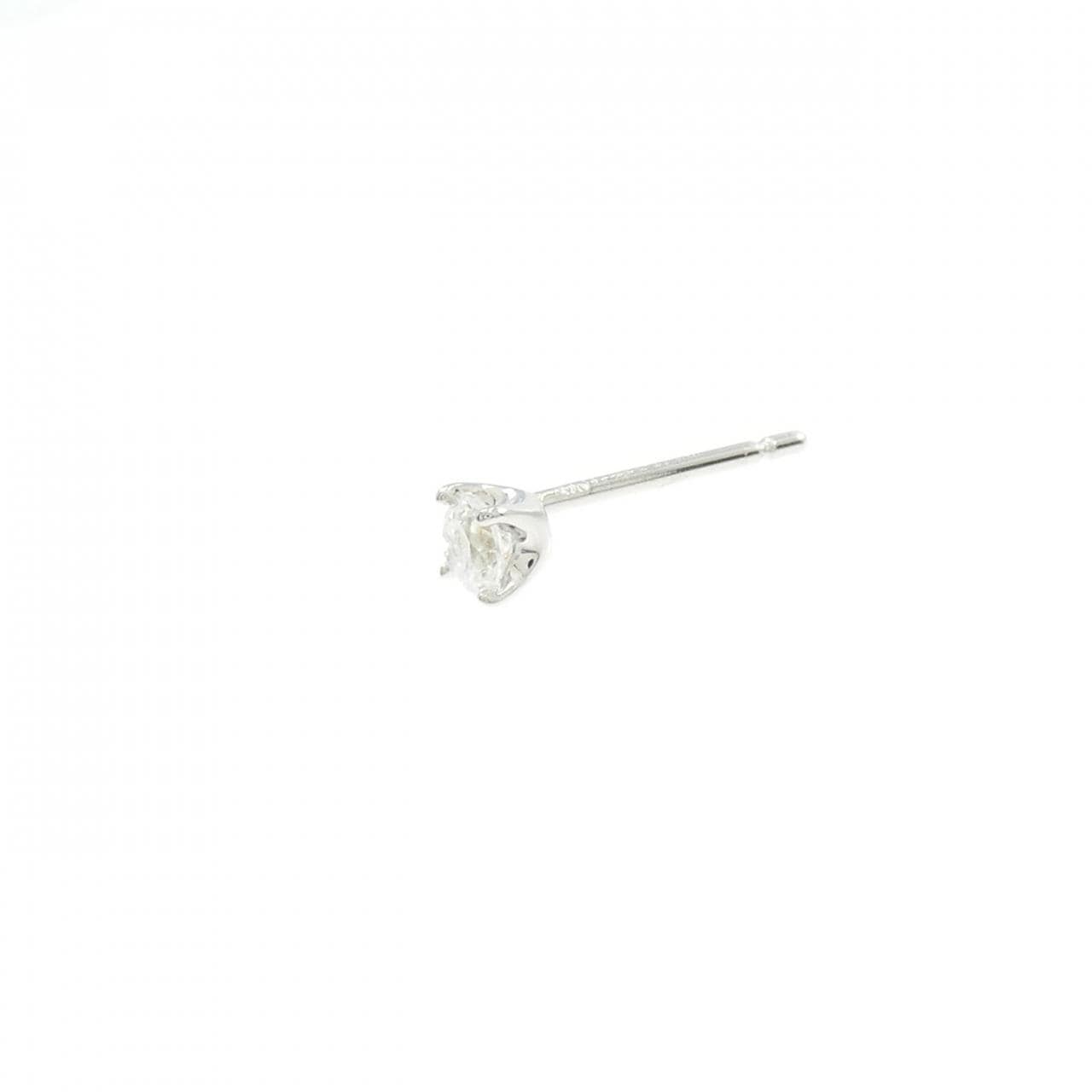 PT950/PT900 ソリティア ダイヤモンド ピアス 0.10CT 片耳