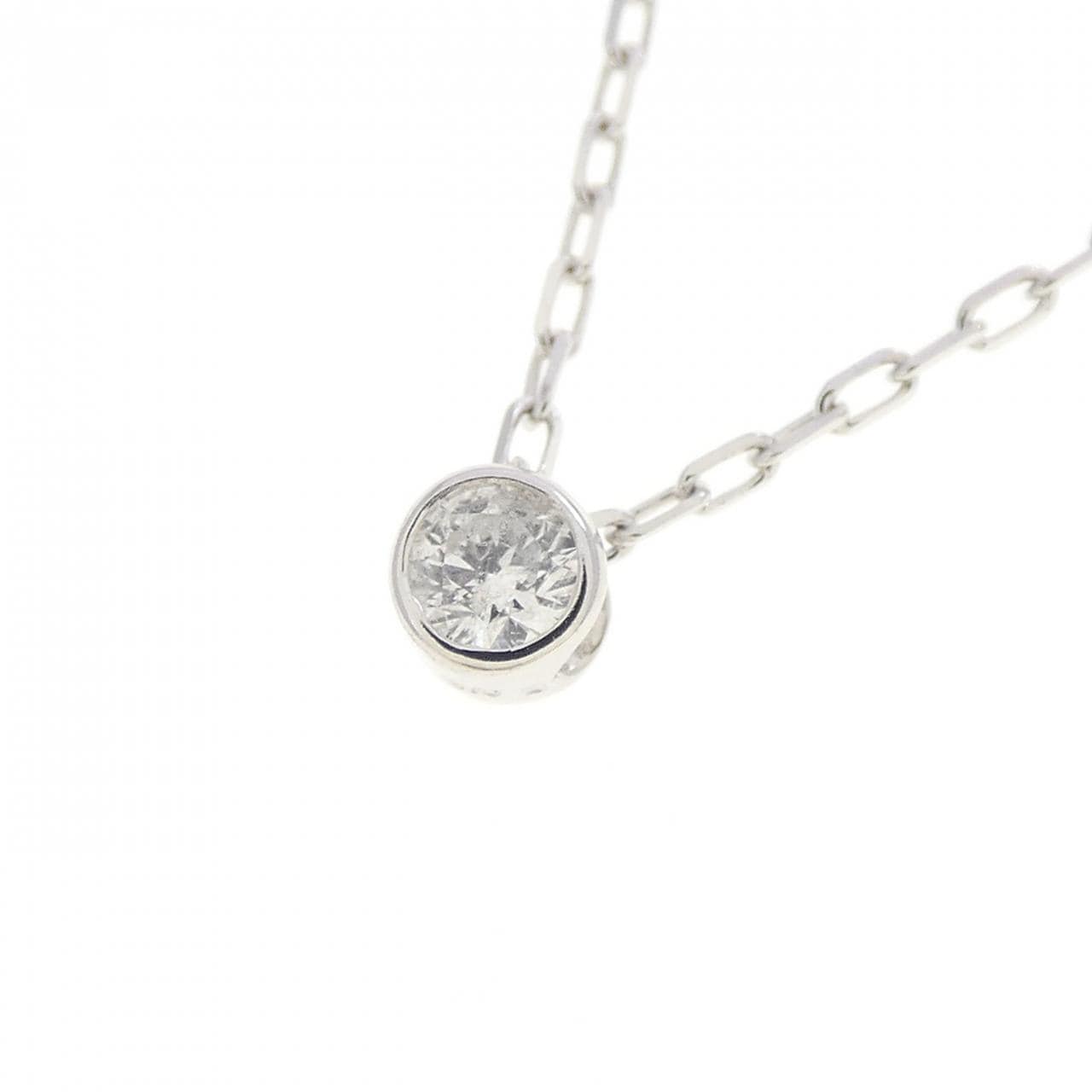 K10WG ダイヤモンド ネックレス 0.03CT
