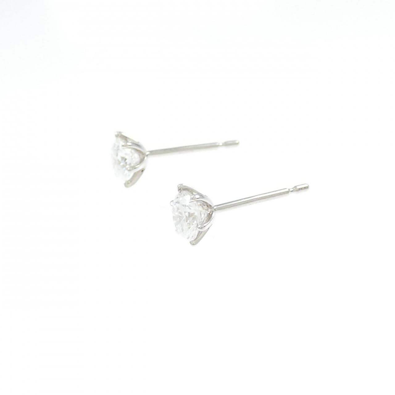 【リメイク】PT900/ST ダイヤモンド ピアス 0.329CT 0.343CT D VVS2 VG