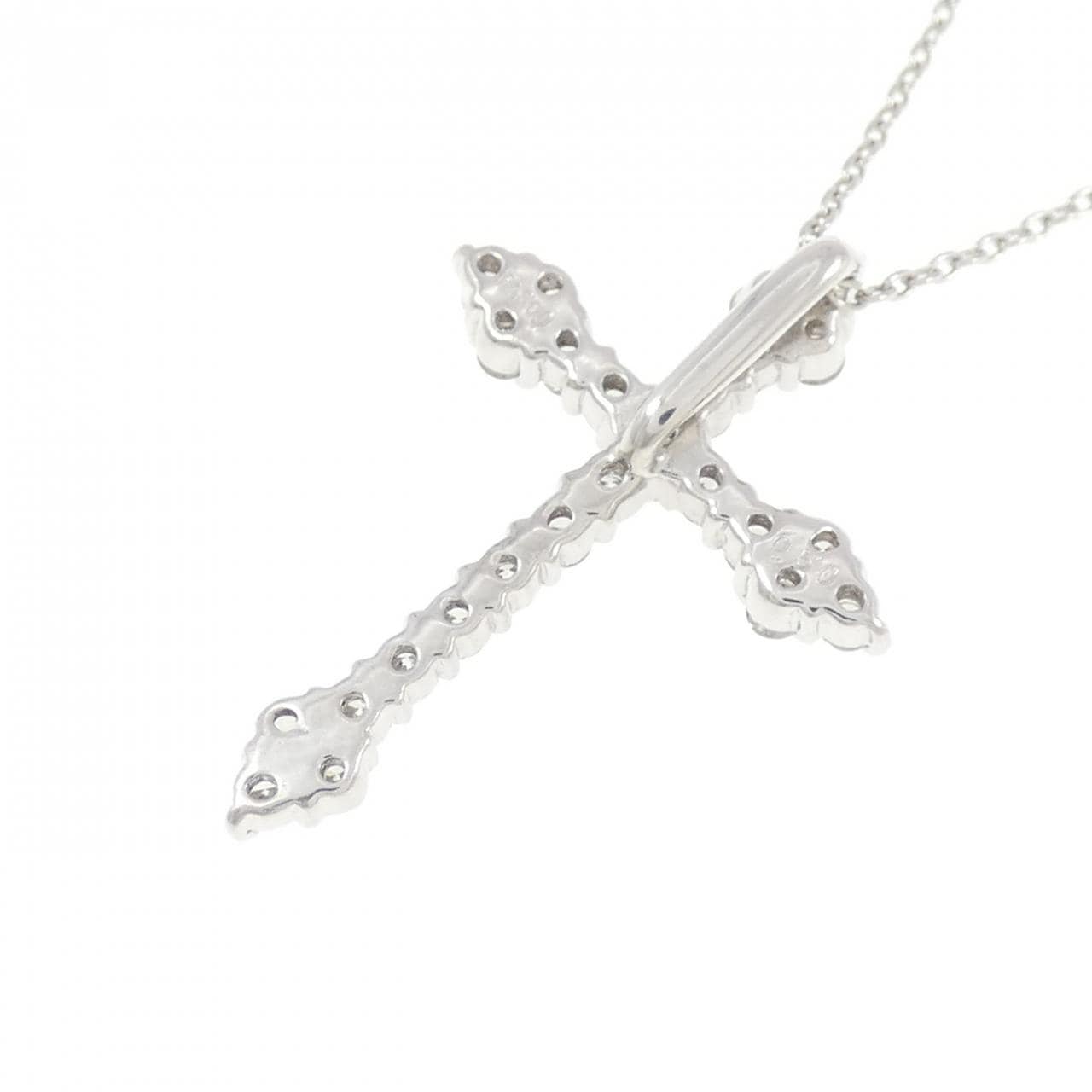 PT900/PT850 クロス ダイヤモンド ネックレス 0.50CT