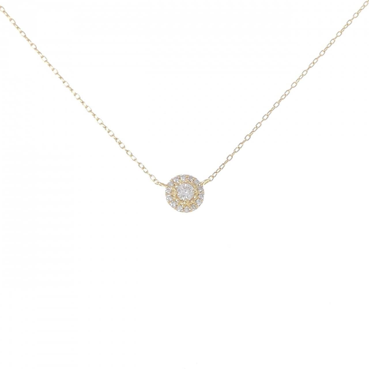 K18YG ダイヤモンド ネックレス 0.15CT