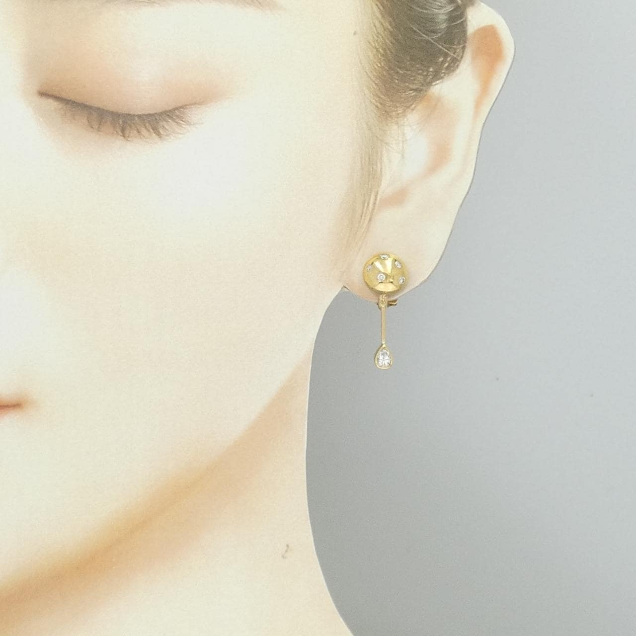 K18YG ダイヤモンド イヤリング 0.54CT