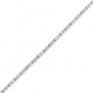 K18WG ダイヤモンド ブレスレット 1.00CT