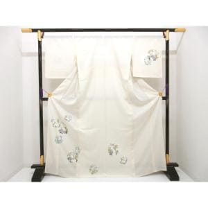 【新品】単衣　駒絽訪問着　友禅加工ボカシ染