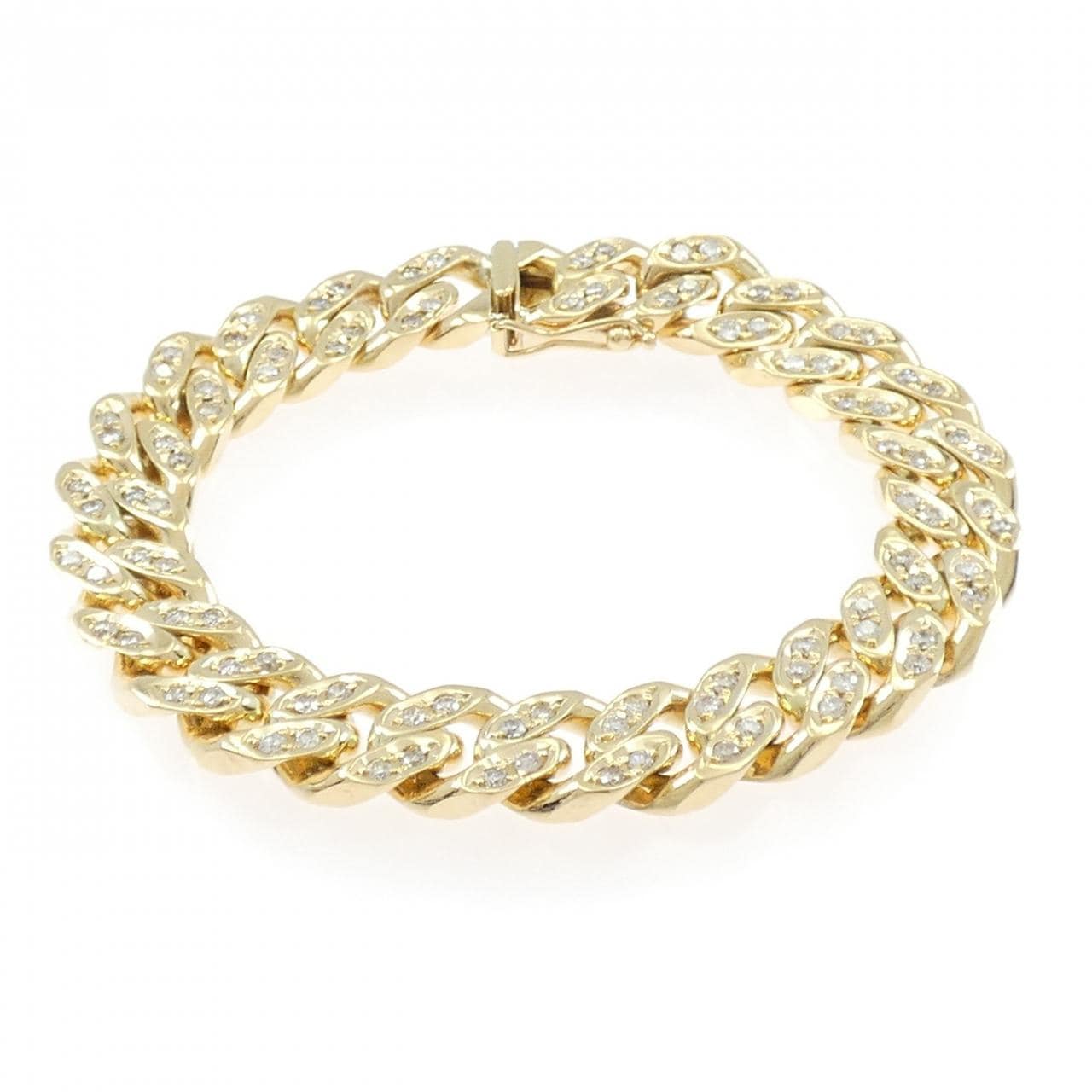 K18YG ダイヤモンド キヘイ ブレスレット 3.42CT 20cm