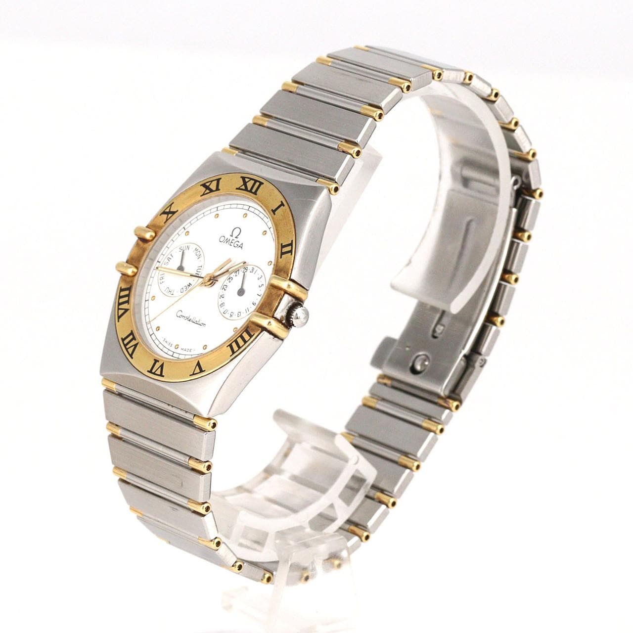 【ノーメンテナンス還元価格】オメガ コンステレーションデイデイト コンビ SSxYG クォーツ