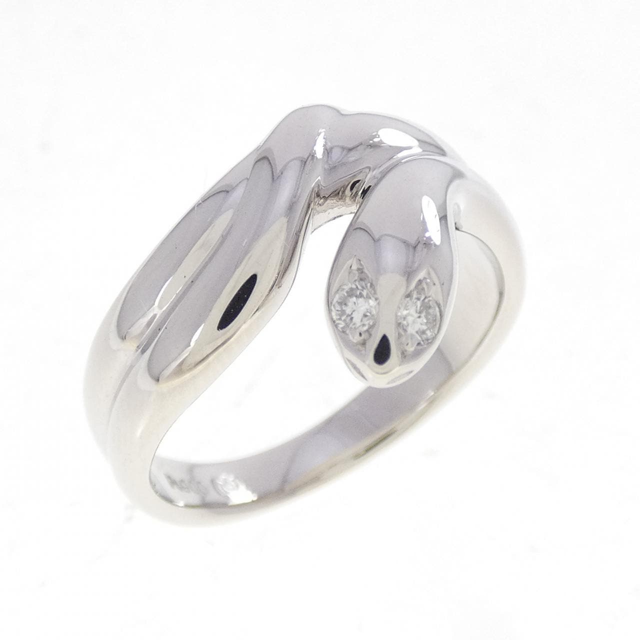 PT900 スネーク ダイヤモンド リング 0.04CT