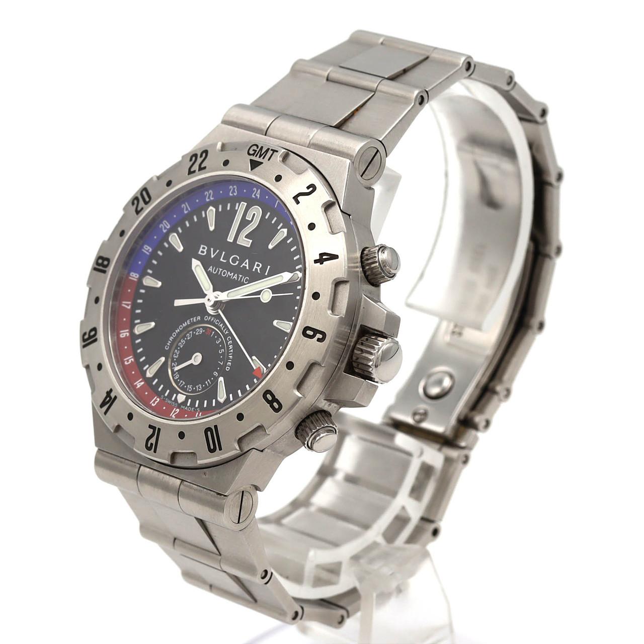 【ノーメンテナンス還元価格】ブルガリ ディアゴノプロフェッショナルGMT GMT40S/GMT40SSD SS 自動巻