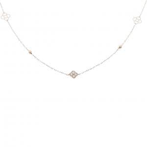 K18PG フラワー ダイヤモンド ネックレス 1.00CT