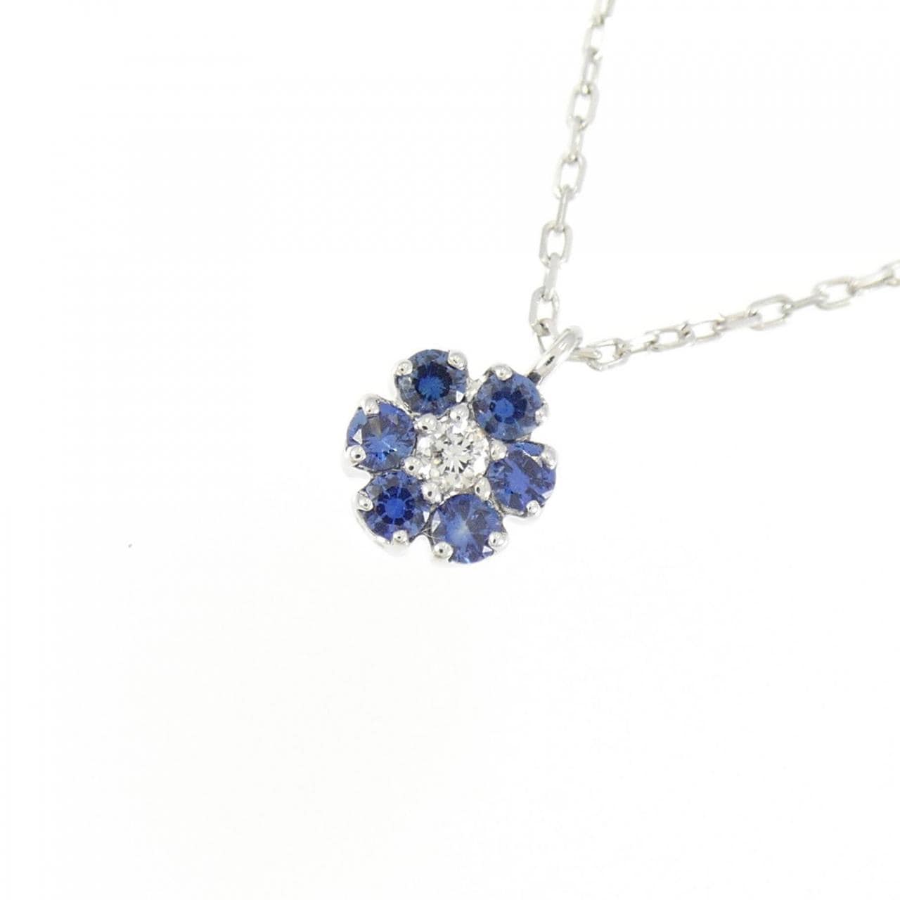 PONTE VECCHIO Flower Sapphire Necklace 0.11CT
