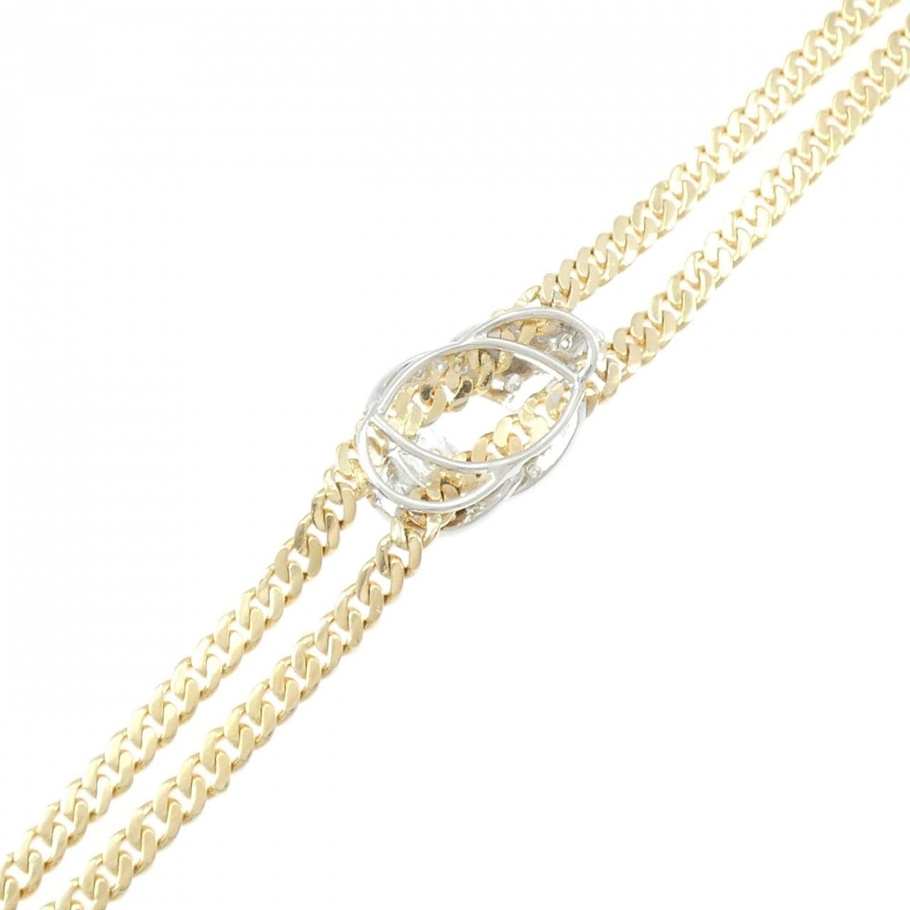 750YG/750WG ダイヤモンド ブレスレット 0.40CT