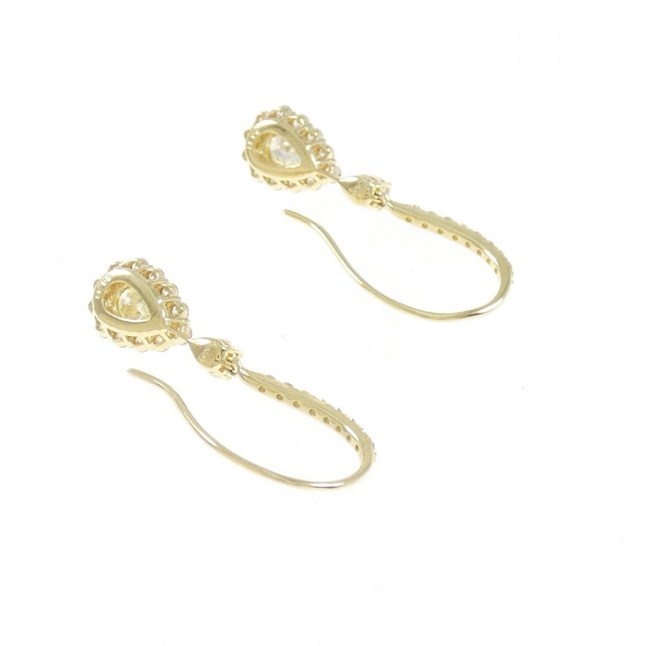【新品】K18YG ダイヤモンド ピアス 1.10CT