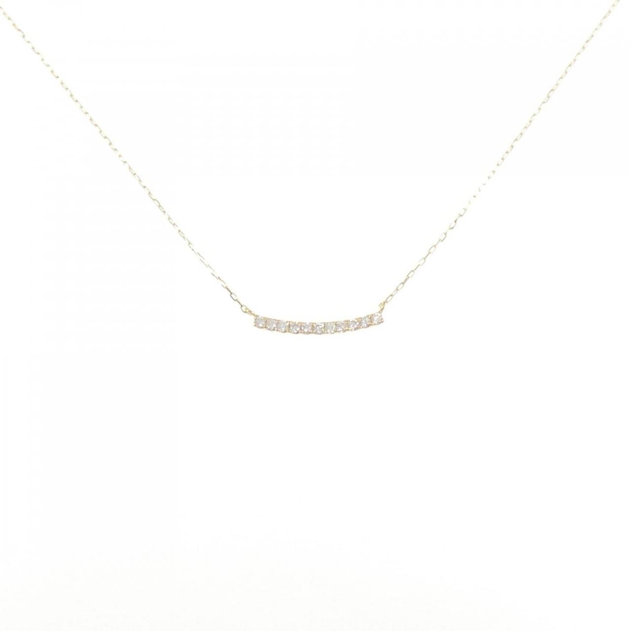 【リメイク】K18YG ダイヤモンド ネックレス 0.10CT