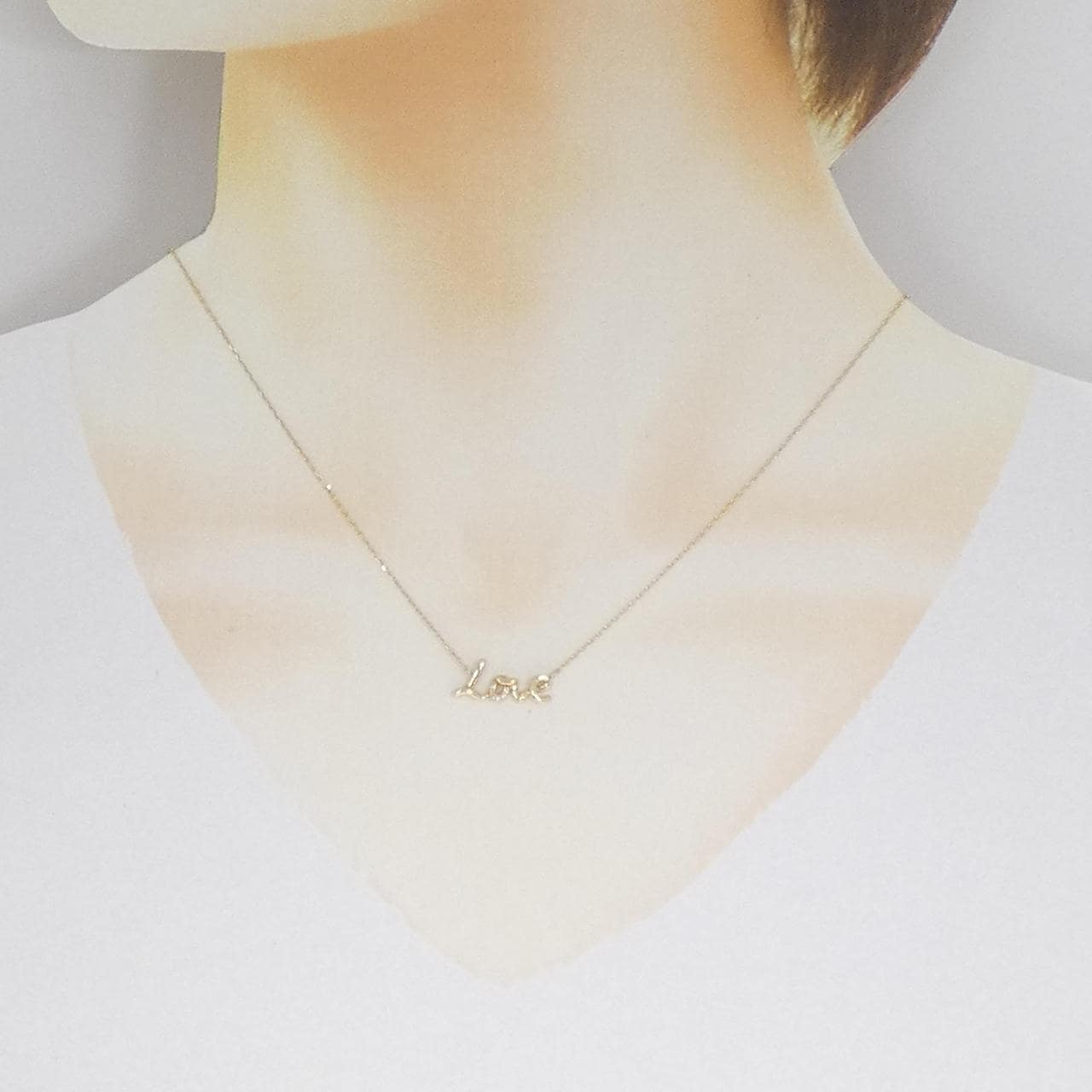 K10YG ダイヤモンド ネックレス 0.01CT