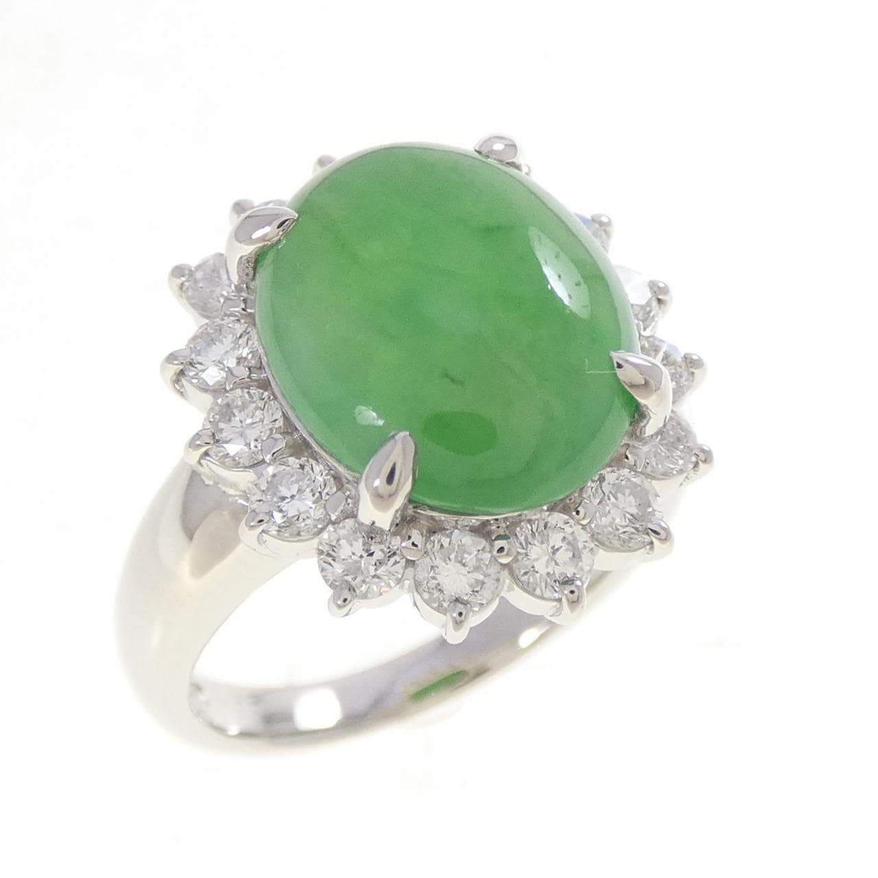 PT900 ヒスイ リング 5.35CT