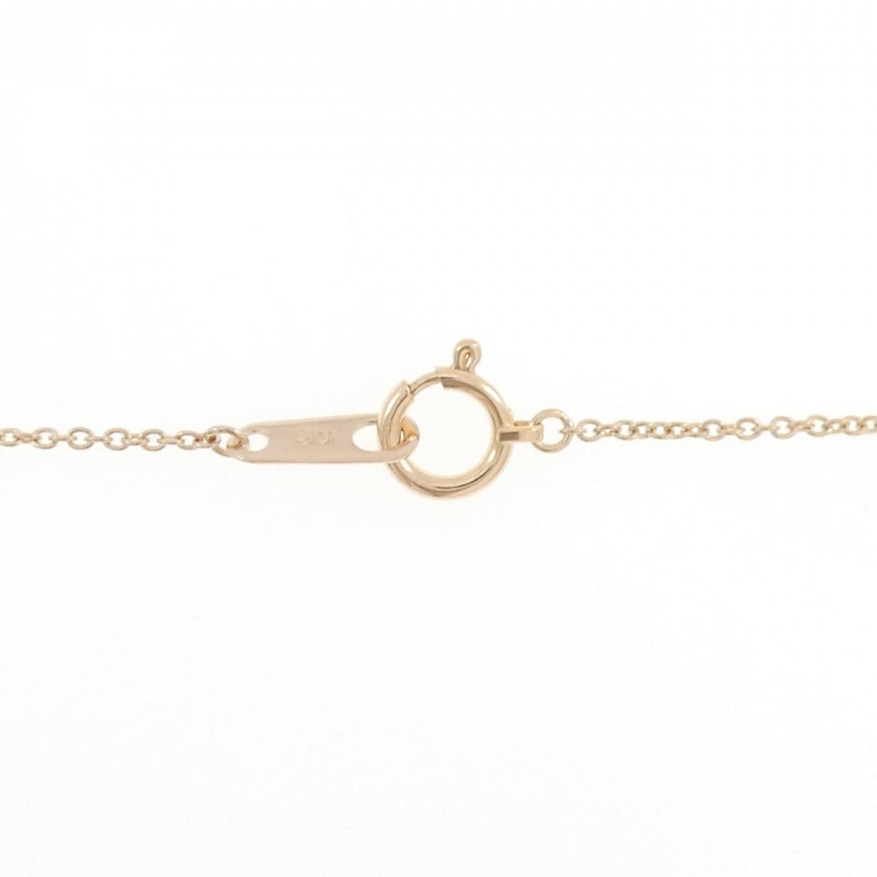K18PG ハート ダイヤモンド ネックレス 0.10CT