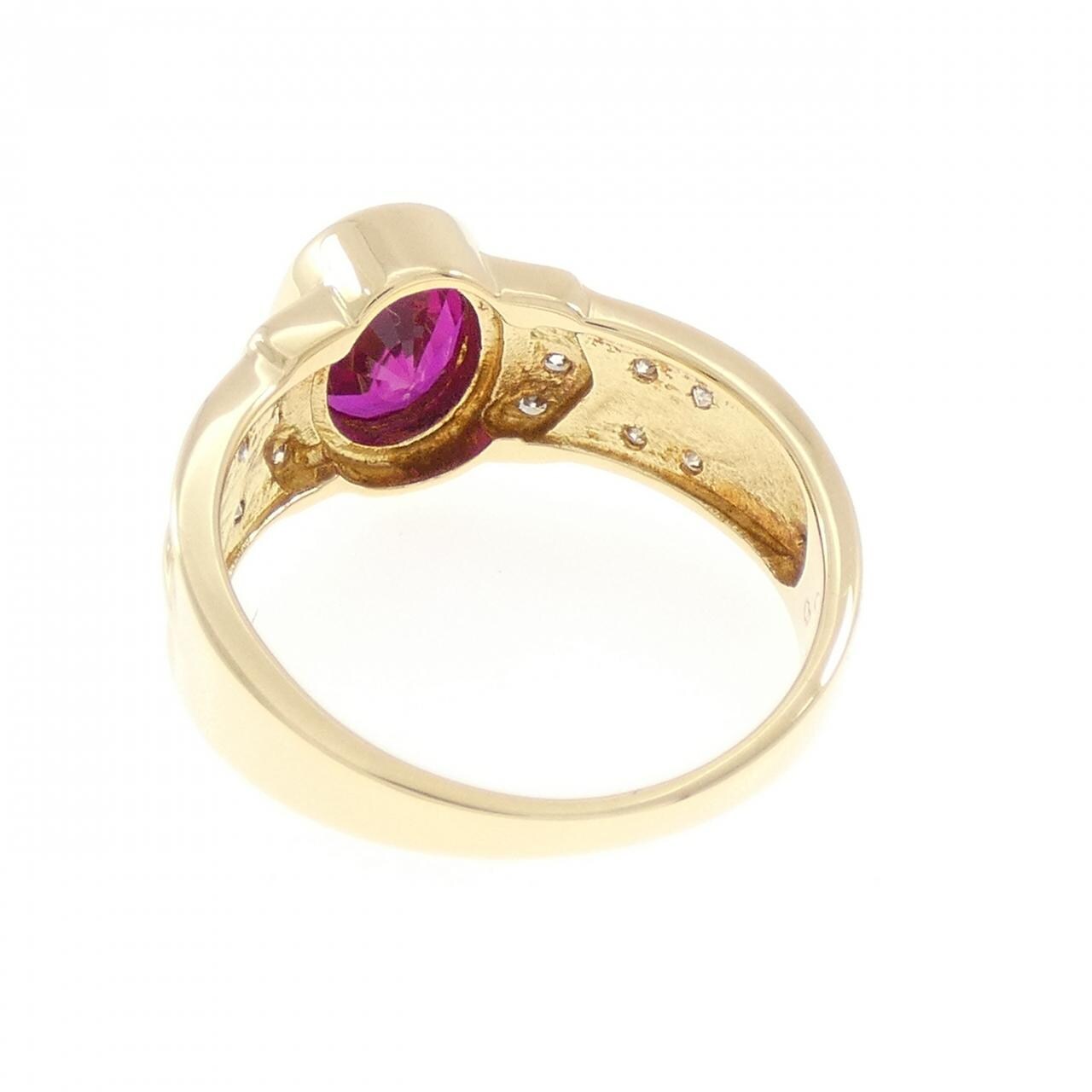 クレサンベール 合成ルビー リング 1.70CT