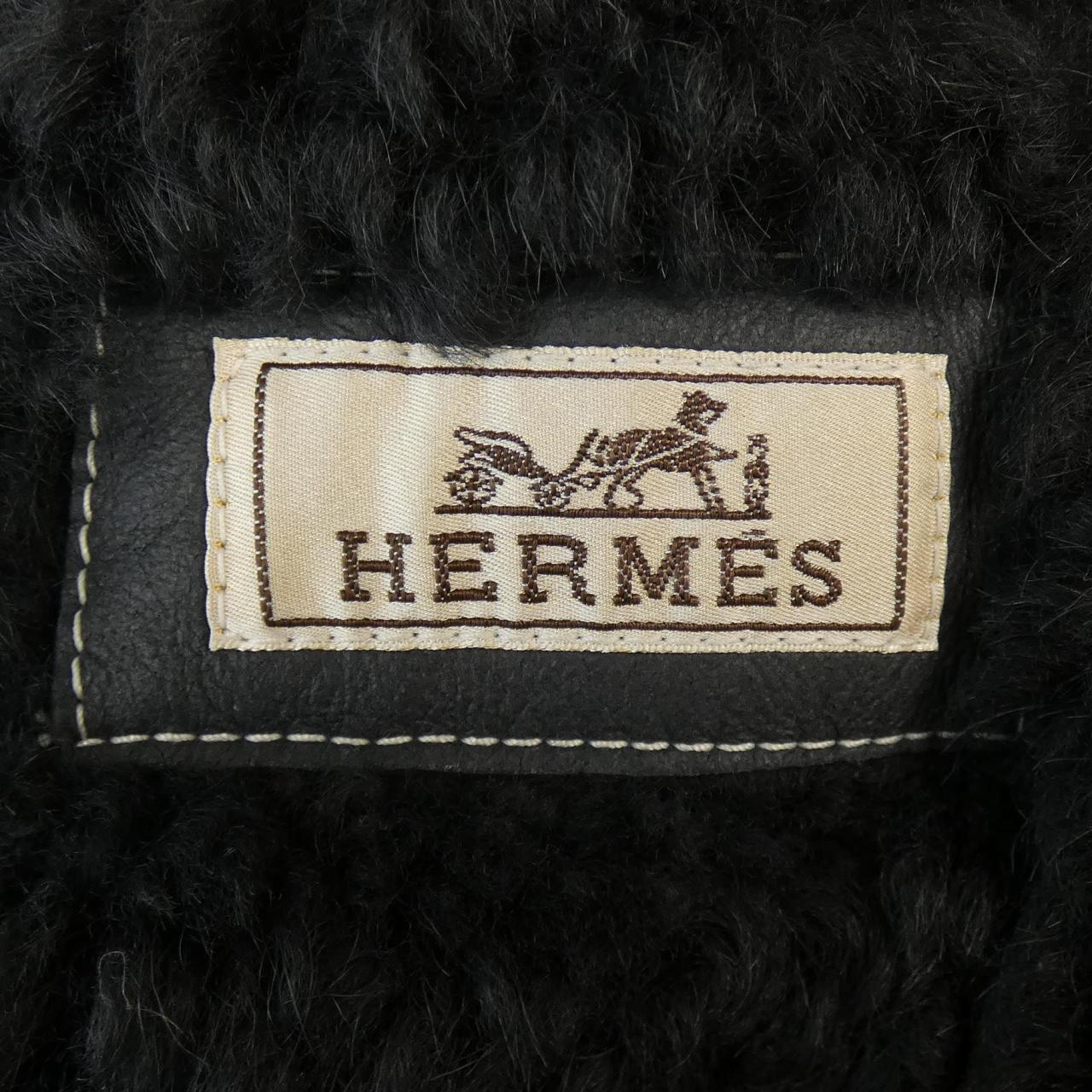 Hermes エルメス　ムートンジャケット