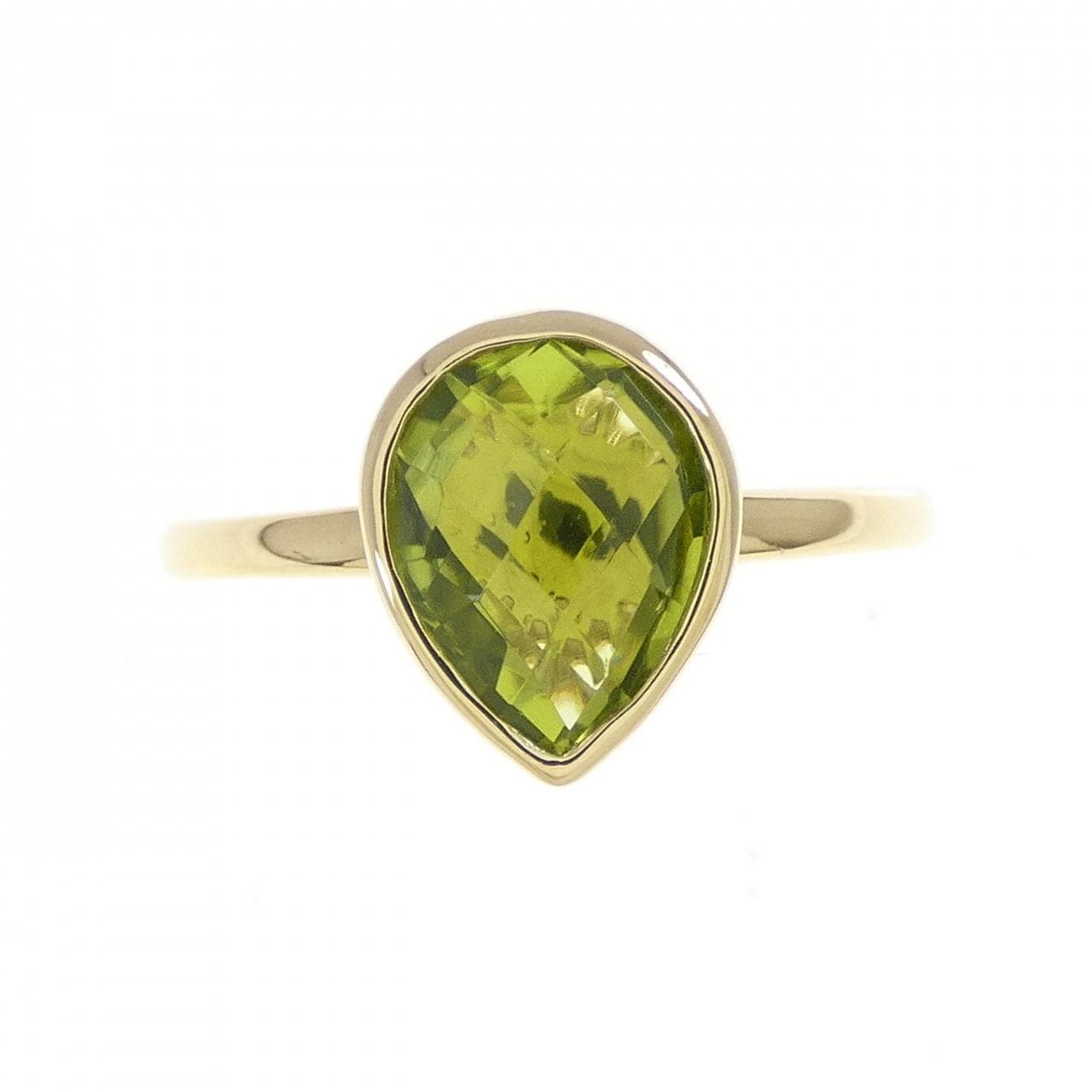 K18YG ペリドット リング