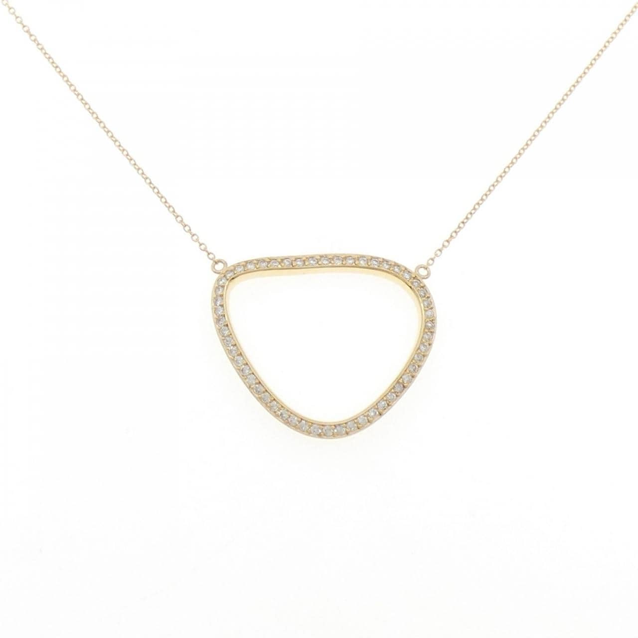 750YG Diamond Necklace 0.424CT