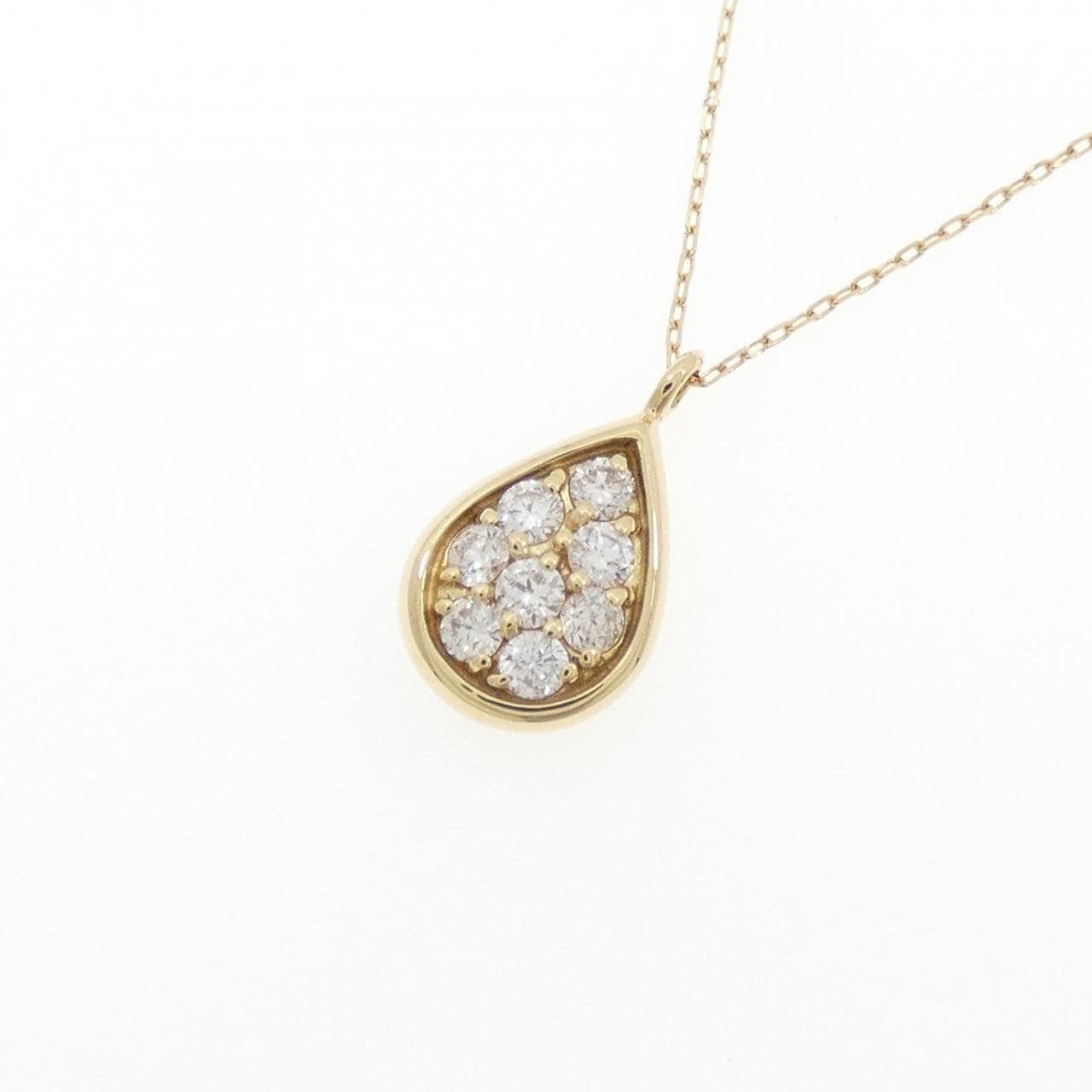 K18YG ダイヤモンド ネックレス 0.20CT