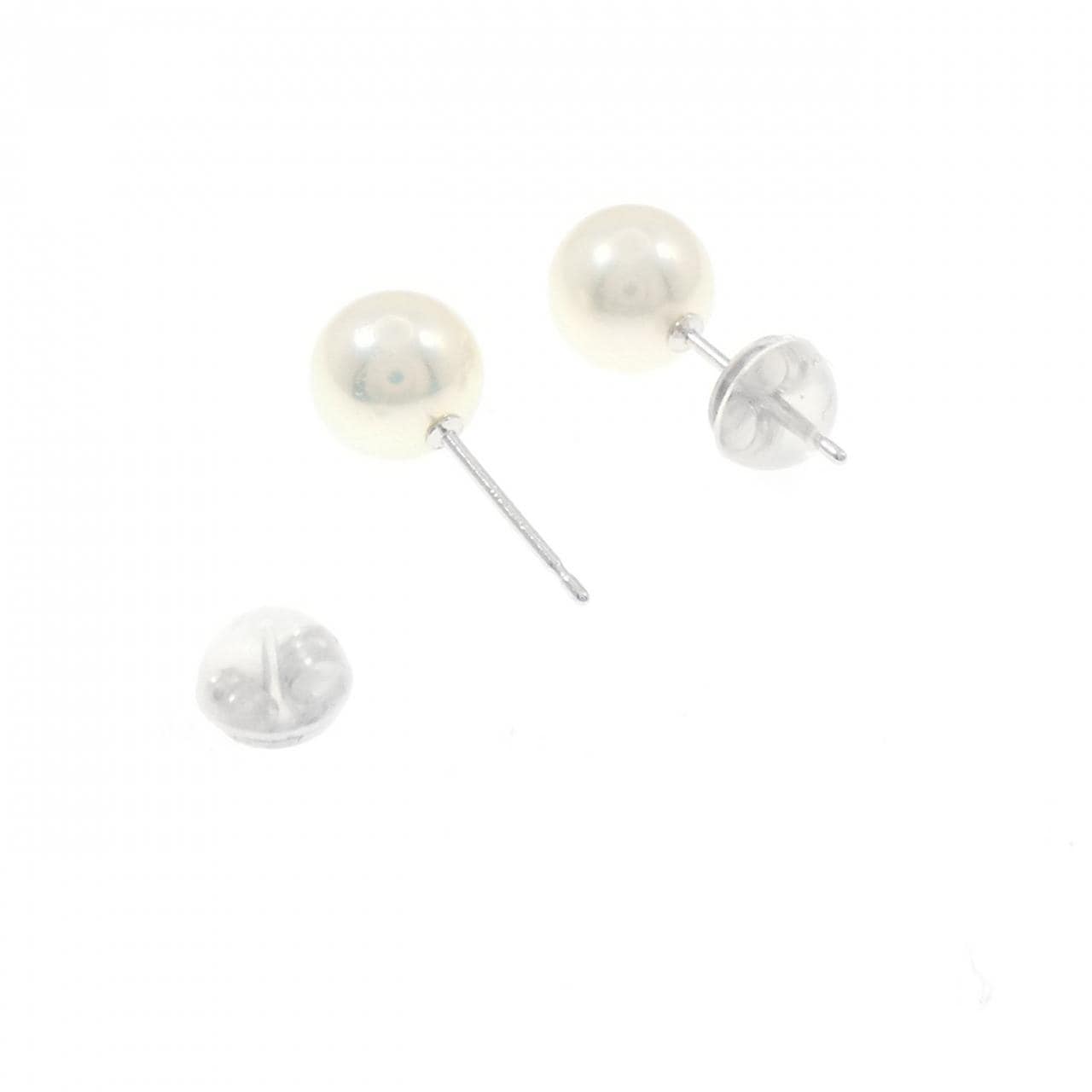 K14WG アコヤパール ピアス 6.6mm
